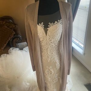 White house black market long cardigan